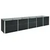 Image de vidaXL Lit surélevé de jardin Acier galvanisé 400x80x77 cm Anthracite