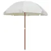 Image de vidaXL Parasol de jardin avec mât en acier 240 cm Sable
