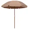 Image de vidaXL Parasol de jardin avec mât en acier 240 cm taupe
