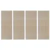 Image de vidaXL 4x Tapis Rectangulaires Tapis de Plancher Tapis de Sol Antidérapant Tapis de Bambou Salon Salle de Séjour Maison Intérieur Bambou Naturel