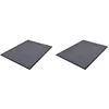 Image de vidaXL Paillassons 2 pcs PVC Gris 90x60 cm