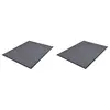 Image de vidaXL Paillassons 2 pcs PVC Gris 90x60 cm
