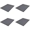 Image de vidaXL Paillassons 4 pcs PVC Gris 90x60 cm