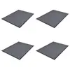 Image de vidaXL Paillassons 4 pcs PVC Gris 90x60 cm