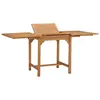 Image de vidaXL Table extensible de jardin (110-160)x80x75 cm Teck solide