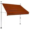Image de vidaXL Auvent manuel rétractable 200 cm Orange et marron