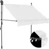 Image de vidaXL Auvent manuel rétractable avec LED 100 cm Crème