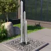 Image de vidaXL Fontaine de jardin Argenté 48x34x153 cm Acier inoxydable