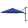 Image de vidaXL Parasol mural avec mât métallique 300 cm Bleu