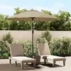 Image de vidaXL Parasol d'extérieur avec mât en aluminium 270 cm Taupe