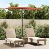 Image de vidaXL Parasol de jardin avec mât en aluminium 180x110 cm Terre cuite