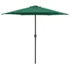 Image de vidaXL Parasol de jardin et mât en aluminium 270x246 cm Vert
