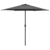 Image de vidaXL Parasol de jardin et mât en aluminium 270x246 cm Anthracite