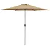 Image de vidaXL Parasol de jardin et mât en aluminium 270x246 cm Taupe