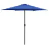 Image de vidaXL Parasol de jardin et mât en aluminium 270x246 cm Bleu azuré