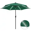 Image de vidaXL Parasol de jardin avec lumières LED et mât en aluminium vert