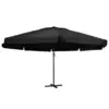 Image de vidaXL Parasol de jardin avec mât en aluminium 500 cm noir