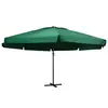 Image de vidaXL Parasol de jardin avec mât en aluminium 600 cm vert