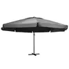 Image de vidaXL Parasol de jardin avec mât en aluminium 600 cm anthracite