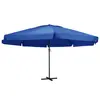 Image de vidaXL Parasol de jardin avec mât en aluminium 600 cm bleu azuré