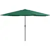 Image de vidaXL Parasol de jardin avec mât en métal 390 cm vert