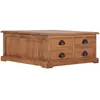 Image de vidaXL Table basse 68x68x30 cm Bois de teck solide