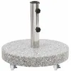 Image de vidaXL Base de parasol rond 30 kg granit gris