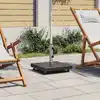 Image de vidaXL Socle de parasol Granite 30 kg Carré Noir