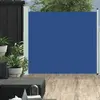 Image de vidaXL Auvent latéral rétractable de patio 170x300 cm Bleu