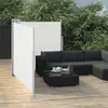 Image de vidaXL Auvent latéral rétractable Crème 100 x 600 cm