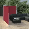 Image de vidaXL Auvent latéral rétractable Rouge 100 x 600 cm