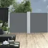 Image de vidaXL Auvent latéral rétractable Anthracite 120 x 600 cm