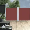 Image de vidaXL Auvent latéral rétractable Marron 120 x 600 cm