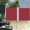 Image de vidaXL Auvent latéral rétractable Rouge 120 x 600 cm