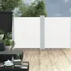 Image de vidaXL Auvent latéral rétractable Crème 140 x 600 cm