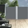Image de vidaXL Auvent latéral rétractable Anthracite 140 x 600 cm