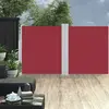 Image de vidaXL Auvent latéral rétractable 170 x 600 cm Rouge