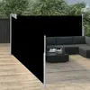 Image de vidaXL Auvent latéral rétractable Noir 100 x 1000 cm