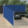 Image de vidaXL Auvent latéral rétractable Bleu 100 x 1000 cm