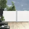 Image de vidaXL Auvent latéral rétractable Crème 140 x 1000 cm