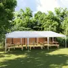 Image de vidaXL Tente de réception 4 x 9 m Blanc