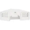 Image de vidaXL Tente de réception et parois latérales 4x6 m Blanc 90 g/m²