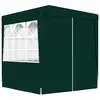 Image de vidaXL Tente de réception avec parois latérales 2x2 m Vert 90 g/m²