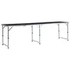Image de vidaXL Table pliable de camping Gris Aluminium 240x60 cm