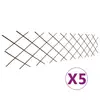 Image de vidaXL Clôture en treillis de saule 5 pcs 180x60 cm