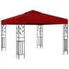 Image de vidaXL Belvédère 3x3 m Rouge bordeaux