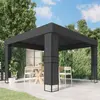 Image de vidaXL Tonnelle avec toit double 3x3 m Anthracite