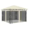 Image de vidaXL Belvédère avec moustiquaire 3x3x2,73 m Crème 180 g/m²