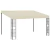 Image de vidaXL Belvédère mural 3x4 m Crème Tissu