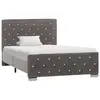 Image de vidaXL Cadre de lit sans matelas gris velours 100x200 cm